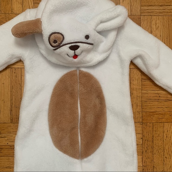 Snugabye Cozy Fleece Puppy One Piece With Hood Size 6M - Picture 4 of 8